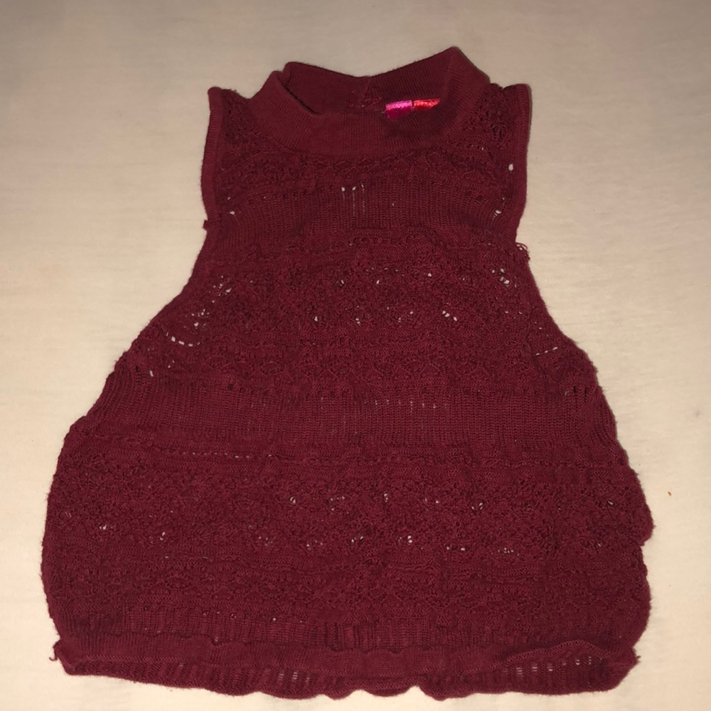 crocheted shirt